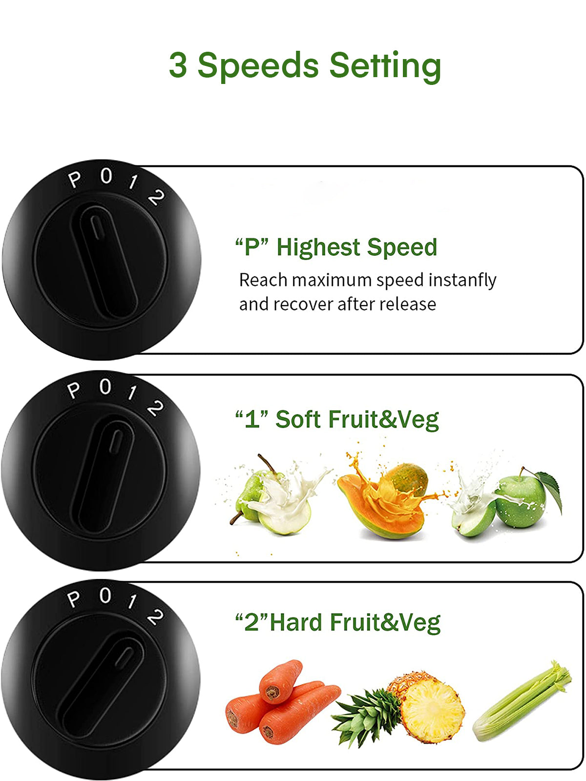 Juice Extractor, 600W Juicer With 3" wide Mouth, Easy to clean, Anti-Slip, Drip-proof, BPA Free, Silver