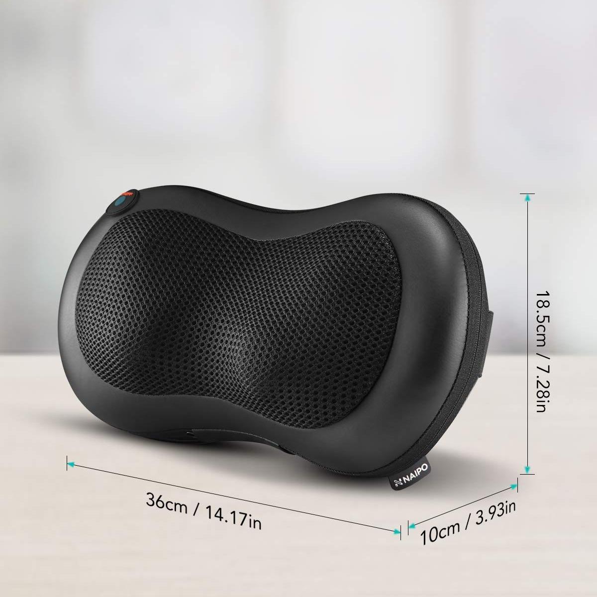 Naipo Snap-On Neck Massager with Heat Back Massage Pillow AICOOK Naipo Snap-On Neck Massager with Heat Back Massage Pillow AICOOK