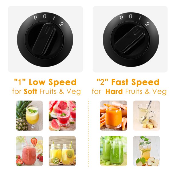 Juicer, Juicer Machines for Whole Fruits and Vegetables, 3 Speeds Centrifugal Juicer Extractor, Easy to Clean with 3" Wide Feed Chute, Stainless Steel Juicer BPA-Free