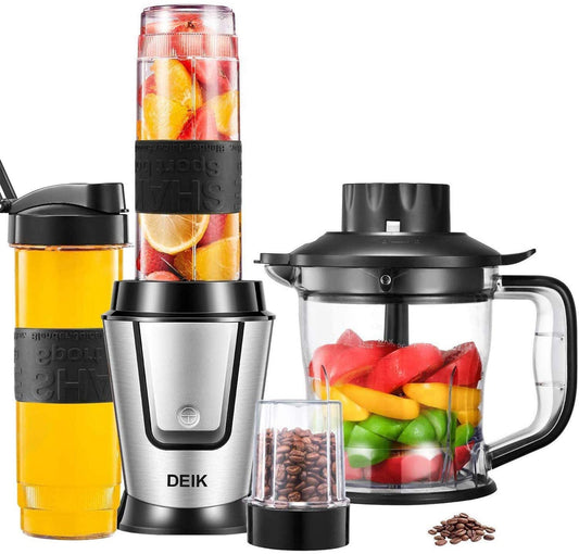 DEIK | Personal Smoothie Blender, Bullet Blender for Shakes and Smoothies, Single Serve Mini Blender for Kitchen, 500W