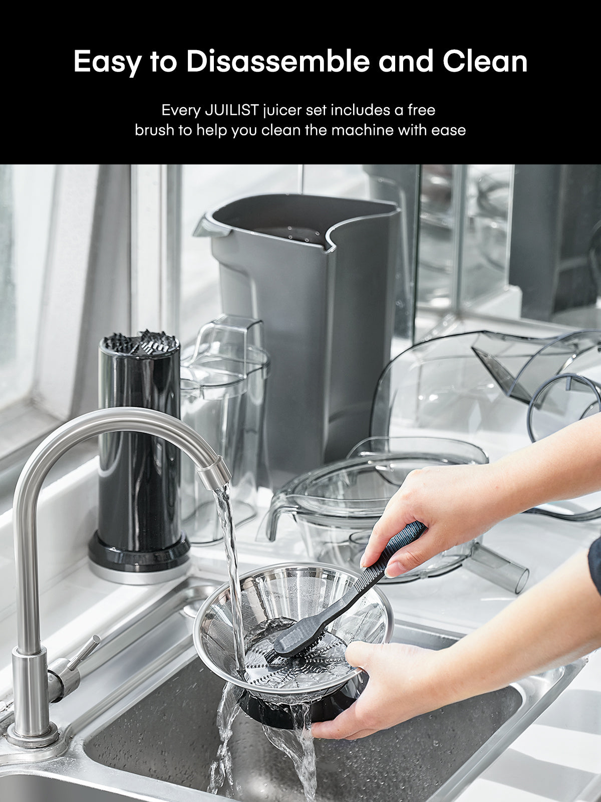 Juicer, 1000W Large Power Juicer Extractor, Juicer Machine Vegetable and Fruit with 76MM Wide Mouth Food Chute, Easy to Clean, 4S Fast Juicing & 2 Speeds Setting