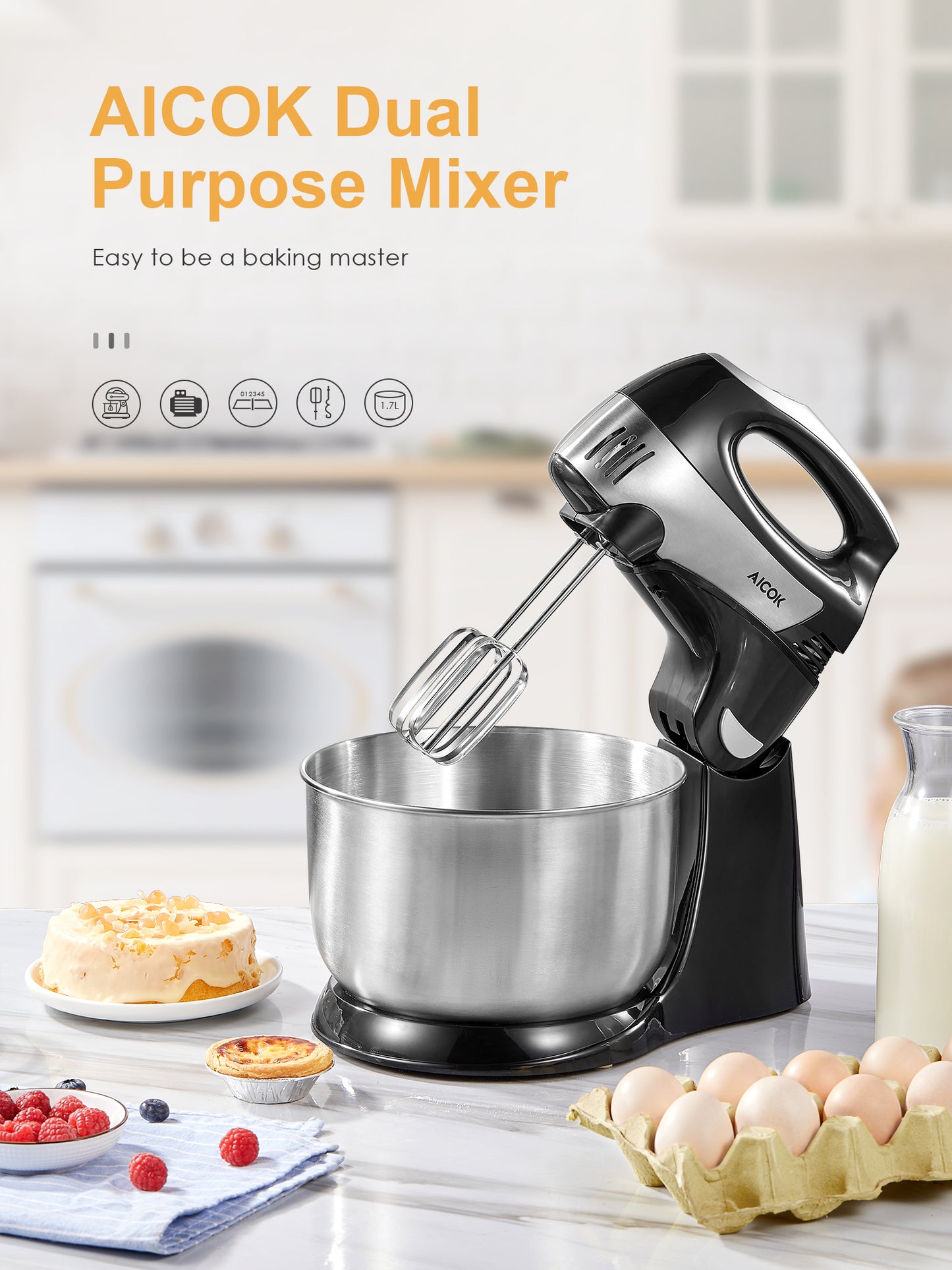 Hand Mixer Stand Mixer 2 in 1