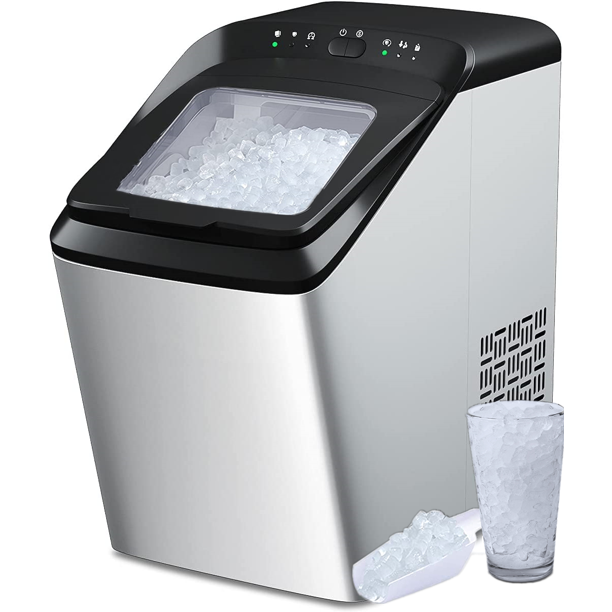 Sonic Ice Maker Machine, Makes 26lb Nugget Ice per Day, Crunchy