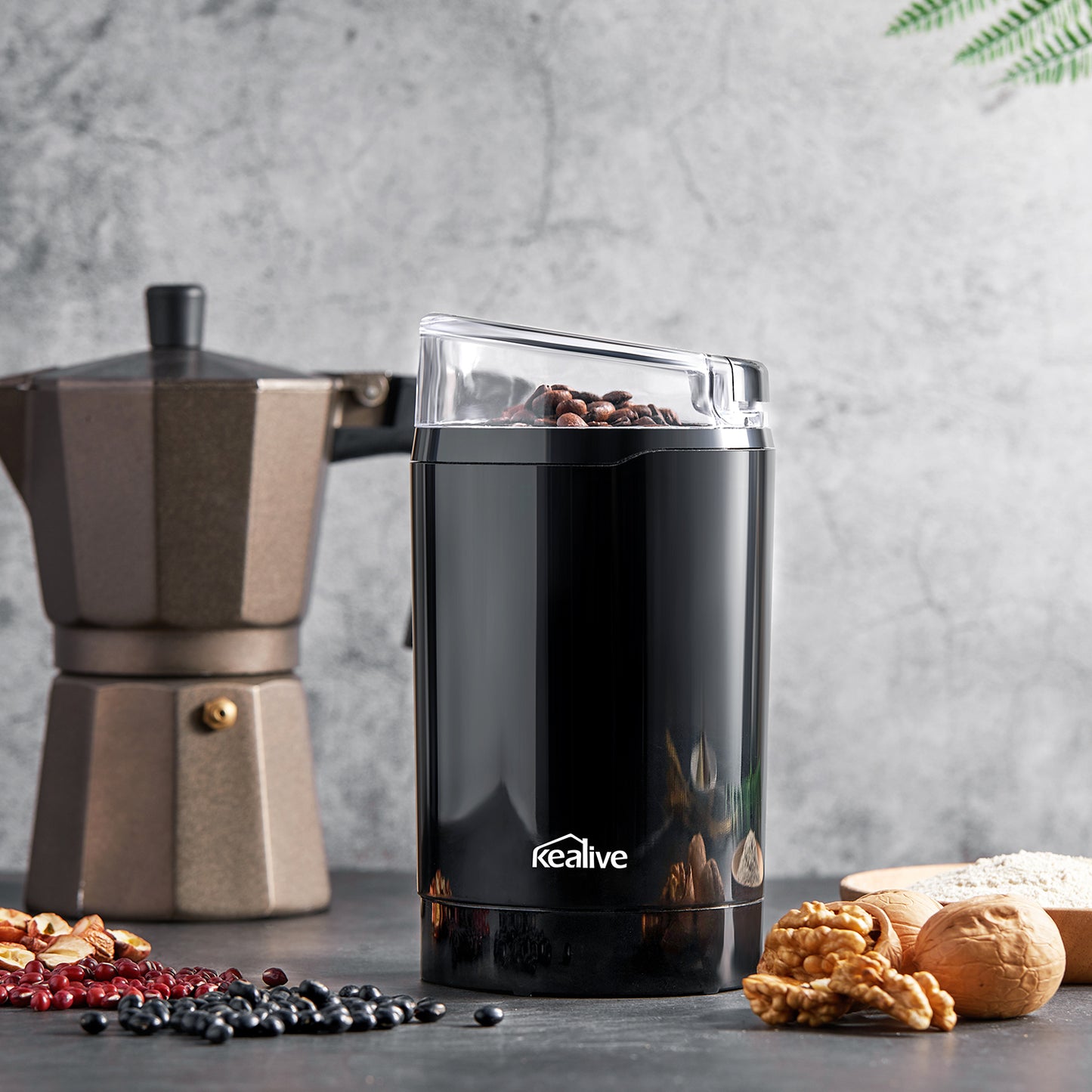 Kealive Electric Burr Coffee Grinder, Coffee Bean Grinder