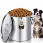 Stainless Steel Dog Food Storage Container 25-30 LBS, Airtight Locking Lid Pet Food Bin, Moisture Proof Kibble Storage for Dogs Cats, Keep Fresh Easy to Clean