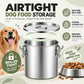 Stainless Steel Dog Food Storage Container 25-30 LBS, Airtight Locking Lid Pet Food Bin, Moisture Proof Kibble Storage for Dogs Cats, Keep Fresh Easy to Clean