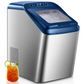 Nugget Ice Maker Countertop, 30Lb Pebble Pellet Ice per Day, Auto-Cleaning, Stainless Steel