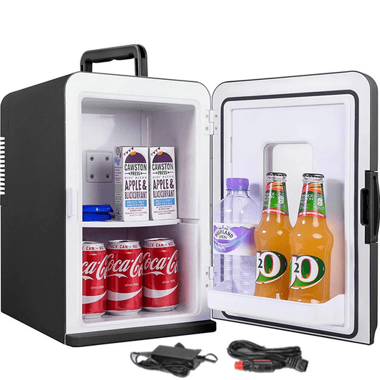 NORTHCLAN Mini Fridge Cools & Heats, 15 Liter Refrigerator with AC/DC Power, Car Fridge, Makeup Skincare Fridge