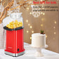 AICOOK Hot Air Popcorn Popper, 1400W, Aqua and red, Popcorn Maker With Measuring Cup and Removable Top Cover