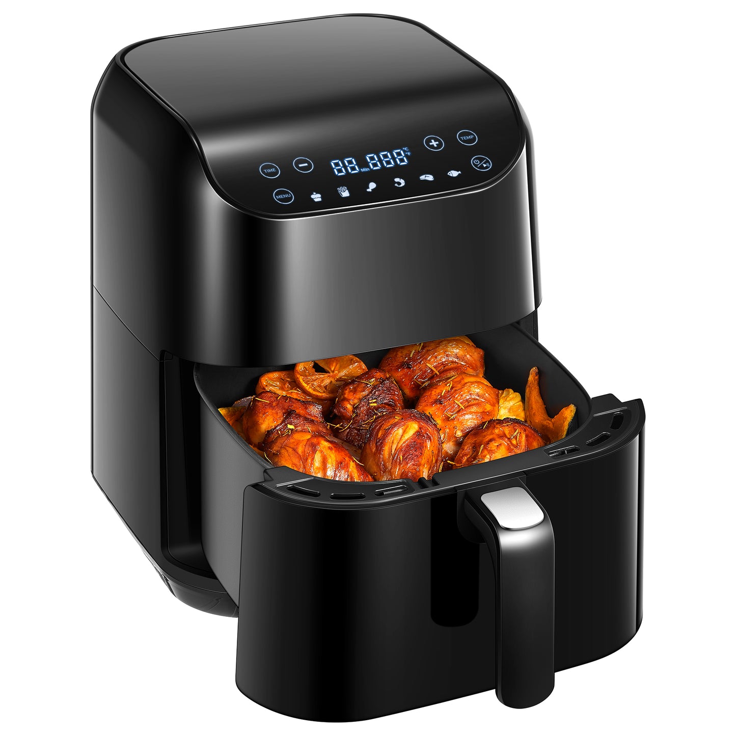 AICOOK | Plus 6-in-1 Air Fryer, 5.8 Quart Black, Customizable Smart Cooking Programs, Digital Touchscreen, Large Non-Stick Air Fryer Basket