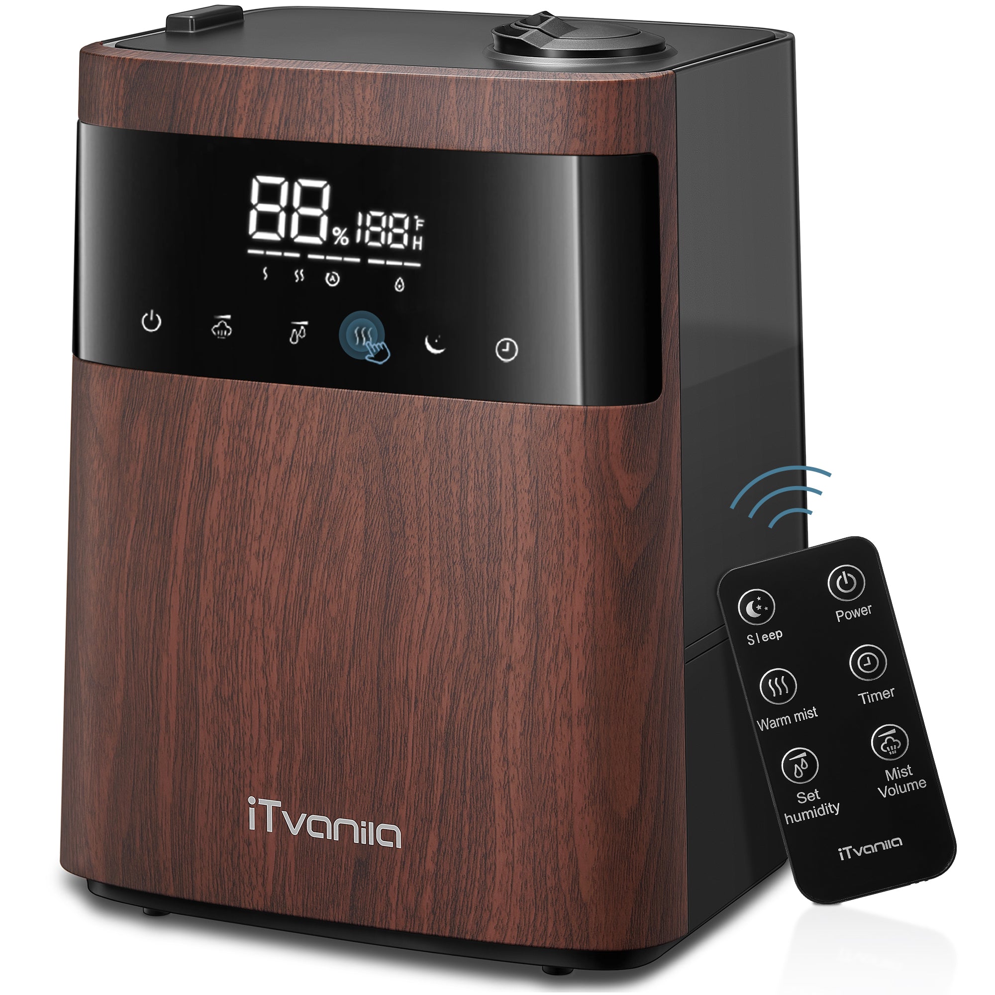 5.5L Top Fill Cool and Warm Mist Humidifier with Essential Oil Built-in ...