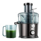 Compact One-Piece Centrifugal Juicer, 3" Wide Mouth, Anti-Slip, Drip-proof, BPA Free, Easy to Clean, Black