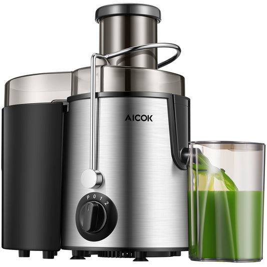 AICOK Juicer Extractor High Speed, Dual Speed Setting Centrifugal Fruit Machine 400W