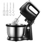 Electric Beater with 3.5 Liter Bowl (360 ° Uniform Rotation), 5 Speed Plus Turbo Whisk with 2 Whisks and 2 Dough Hooks for Dough, Cream, Cake, Eject Function