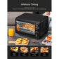 Toaster Oven, 6-Slice Toaster and Countertop Oven, Stainless Steel Multifunction Toaster Oven with Timer - Toast - Bake - Broil 1500 Watt Power Includes Baking Pan and Baking Rack, Black