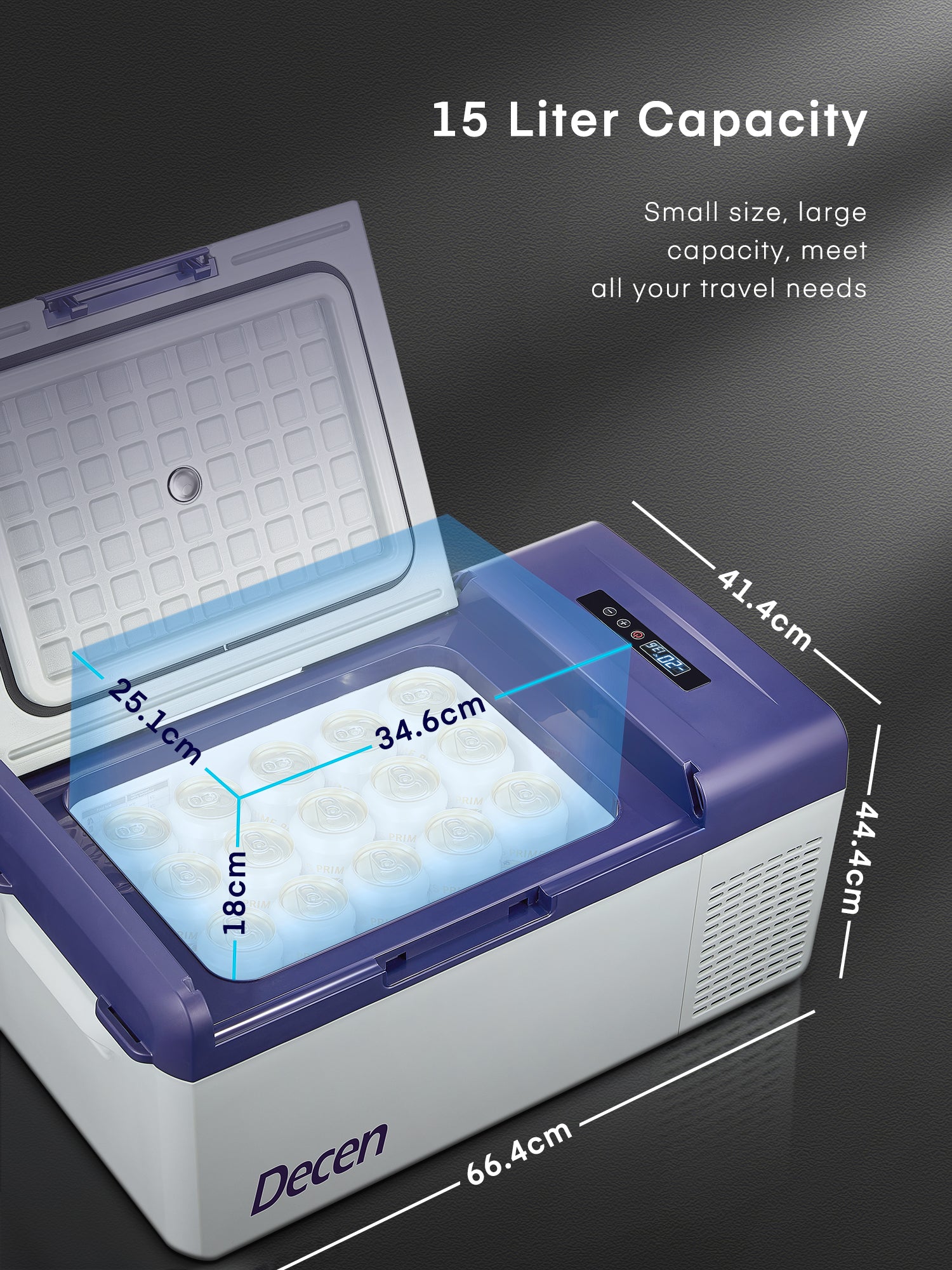 Portable Fridge 12 Volt Car Refrigerator 16 Quart Fridge for Car