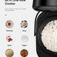 Rice Cooker, Food Steamer, Slow cooker, All in One Digital Programmable Rice Cooker with 10 Preset Programs, Large Capacity for 10-Cup Uncooked Rice, Auto Warmer and 24 Hours Delay Timer, Recipe