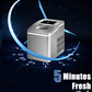 Ice Maker Machine Countertop, 28 lbs in 24 Hrs, 9 Cubes Ready in 5 Mins, 2 Ice Sizes, Portable Ice Maker 2 L with Self-clean, LCD Display, Ice Scoop and Basket Perfect for Home/Kitchen/Office (Silver)