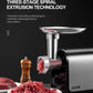 AICOK -Meat Grinder, 3-IN-1 Stainless Steel Meat Mincer, Sausage Stuffer, [2000W Max] Food Grinder MG-2430RB, fast and convenience, food prepare,