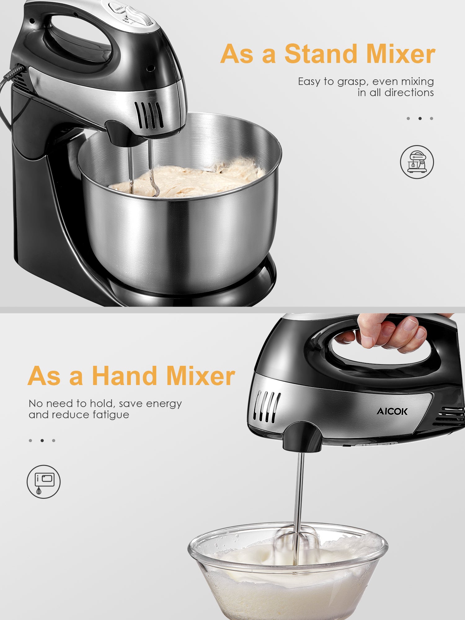 Hand Mixer Stand Mixer 2 in 1 