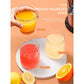 Orange Juice Squeezer Electric Citrus Juicer with Two Interchangeable Cones Suitable for orange, lemon and Grapefruit, Brushed Stainless Steel