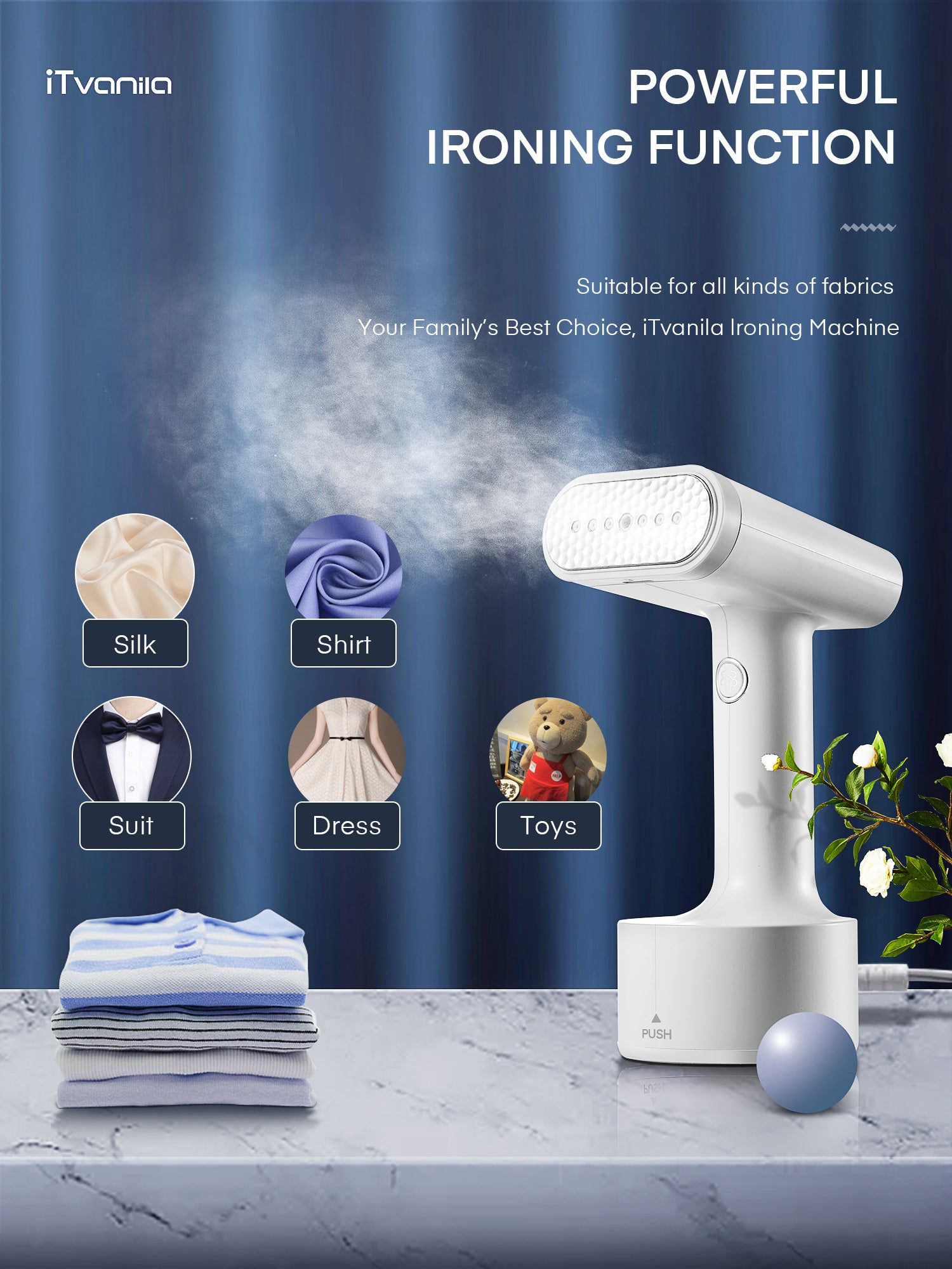 7-in-1Garment Steamer, Handheld Fabric Steamer 15s Fast Heat-up, 1200W Powerful Portable Fabric Steam Iron for Home and Travel, White AICOOK 7-in-1Garment Steamer, Handheld Fabric Steamer 15s Fast Heat-up, 1200W Powerful Portable Fabric Steam Iron for Home and Travel, White AICOOK