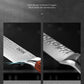 DEIK 8 inch Chef Knife German High Carbon Stainless Steel Kitchen Knife with Ergonomic Handle, Super Sharp Knife with Damascus Pattern, Professional Choice for Home Cooking and Restaurant