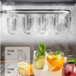 Ice Maker Machine Countertop, 28 lbs in 24 Hrs, 9 Cubes Ready in 5 Mins, 2 Ice Sizes, 2 L with Self-clean, LCD Display, Silver