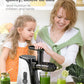 Slow Masticating Juicer Extractor with 2-Speed Modes, Cold Press Juicer with Quiet Motor and Reverse F