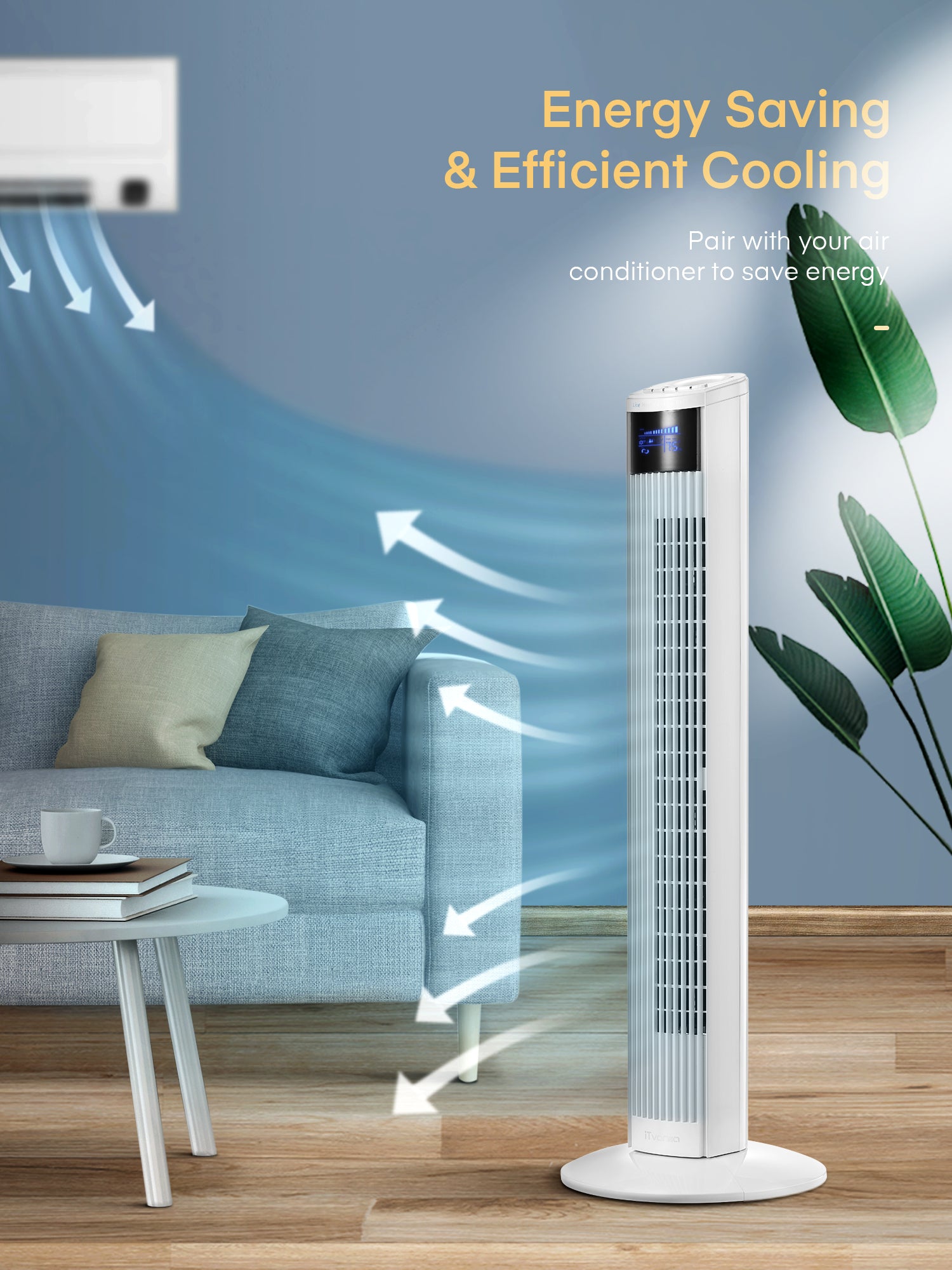 Table Fan Best Cooling Fan For Room Gaiatop USB Desk Fan, Inch