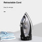 Steam Iron, 1700W Professional Iron for Clothes with Retractable Cord, Variable Temperature and Steam Control, Nonstick Soleplate, Anti Drip & Self Clean