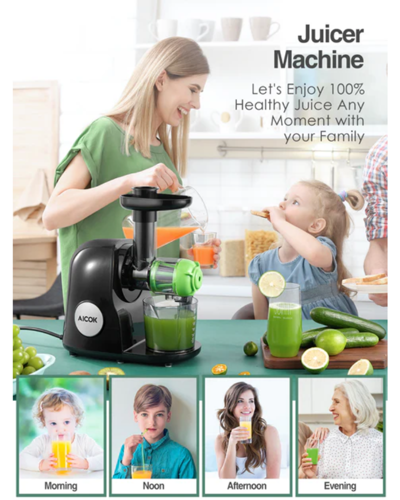 Aicok amr521 juicer online feed chute