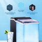 Ice Maker Countertop, 28 Lbs. Ice In 24 Hrs, 9 Ice Cubes Ready In 5 Minutes, Portable Ice Maker Machine 2L With Led Display Perfect For Parties Mixed Drinks, Ice Scoop And Basket (Black)
