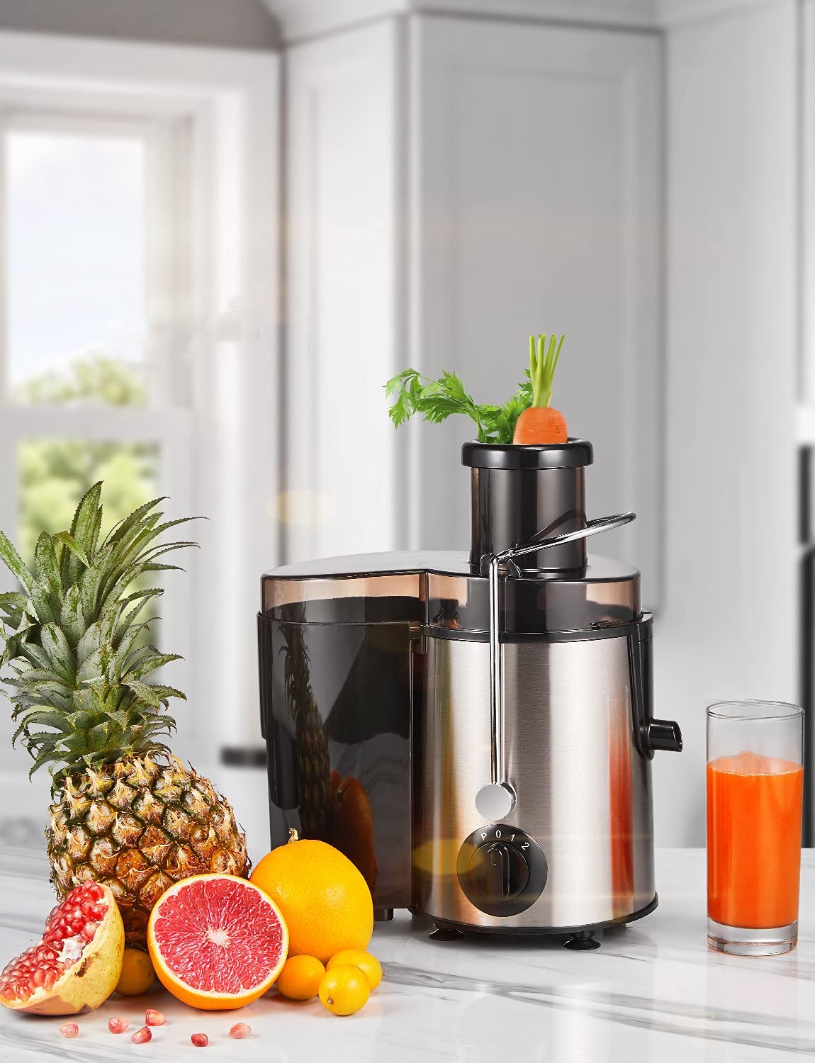 Aicok Juicer, Centrifugal Juicer for Whole Fruit and Vegetable, 400W Triple Speed Setting and BPA Free, Easy to Clean, Mode516