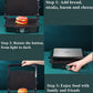DEIK Electric Table Grill for Double-Sided 2000 W, Contact Grill 180 Degree Opening, Electric Grill for Panini, Toasts, Steak, Vegetables, Sandwich, Adjustable Temperature Controller