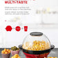 Popcorn Machine, AICOOK 6-Quart/24-Cup 800W Fast Heat-up Popcorn Popper Machine, Electric Hot Oil Butter Popcorn Maker with Stirring Rod, Nonstick Plate, High Capacity and Multi-Taste, Dishwasher Safe, Red