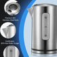 Electric Kettle Temperature Control with Color Changing LED Indicator,Kettle with Auto Shut - Off Protection, Stainless Steel, 1.7L, Easy View windows