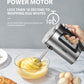 AICOK-Hand Mixer Electric 6-Speed Kitchen Handheld Mixer HM833, efficient hand mixer,whipping egg white, butter, comprehensive mixing