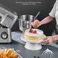 Kealive Mixer Kneader, Pastry Mixer 8 Speed Double Dough Hook with 5.5L Stainless Steel Bowl, 1200W Kneader, Whisk, Rods and Splash Guard