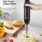 Immersion Blender 400W Multi-Purpose Hand Blender with Stepless Speed Setting, LED Indicator and Stainless Steel Blades, Ergonomic Handle, for Smoothies, Sauces, Soup, Milk shake BPA-Free/Black