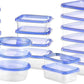 Food Storage Container Set with Lid, 20 Piece Storage Containers Set, BPA Free, Suitable for Microwave, Freezer and Dishwasher Bento Box