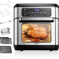 AICOOK 11QT Air Fryer Oven, Digital French Door Air Fryer Toaster Oven For Families, 2021