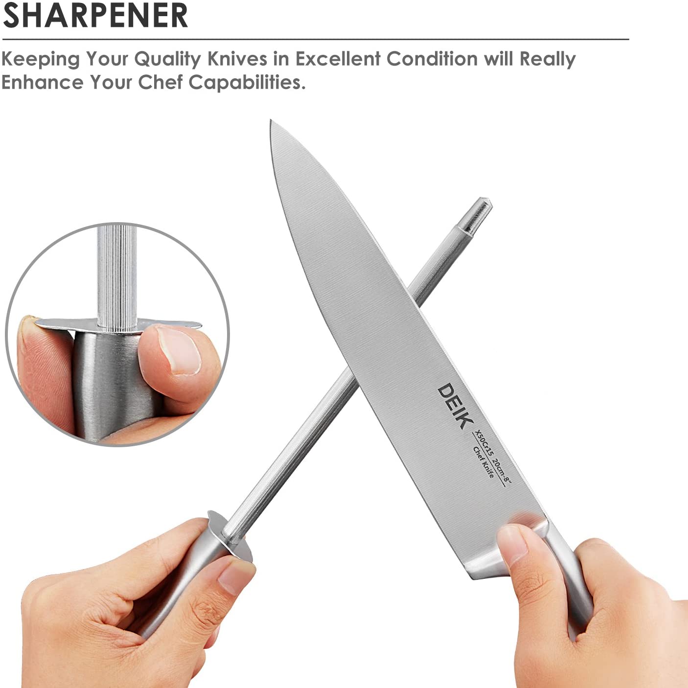 KD Multipurpose Super Sharp Chef Knife Wangy Handle with Gift Box