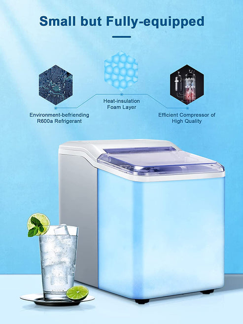 AICOOK | 2L Ice Maker Countertop, Portable Ice Maker <a href=