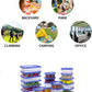 Food Storage Container Set with Lid, 20 Piece Storage Containers Set, BPA Free, Suitable for Microwave, Freezer and Dishwasher Bento Box