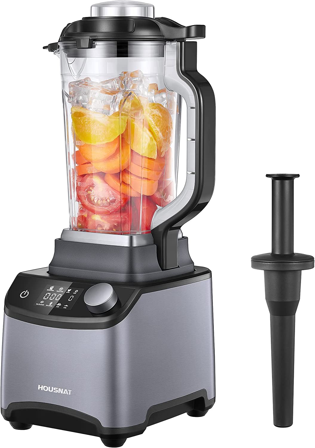 Smoothie Blender, Blender for Shakes and Smoothies, 1200W Professional HOUSNAT Countertop Blender for Kitchen, 8 Smart Presets, 8 Speeds, 60OZ BPA Free Pitcher, Infinite Rotary Control