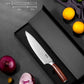 DEIK 8 inch Chef Knife German High Carbon Stainless Steel Kitchen Knife with Ergonomic Handle, Super Sharp Knife with Damascus Pattern, Professional Choice for Home Cooking and Restaurant