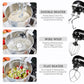 AICOK - Stand Mixer, Professional 5.5 QT Food Mixer MK37, double beater, wire whip, flat beater, mixer accessories, salad, cream, dough