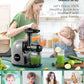 AICOK Slow Masticating juicer Extractor, Cold Press Juicer Machine, Quiet Motor, Reverse Function, High Nutrient Fruit and Vegetable Juice with Juice Jug & Brush for Cleaning