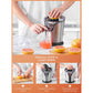 Orange Juice Squeezer Electric Citrus Juicer with Two Interchangeable Cones Suitable for orange, lemon and Grapefruit, Brushed Stainless Steel
